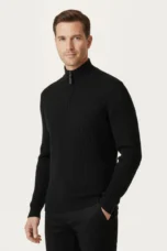 Cesaire | 100% Cotton Cable Quarter Zip