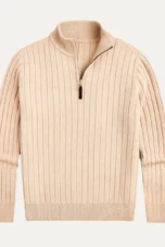 Cesaire | 100% Cotton Cable Quarter Zip