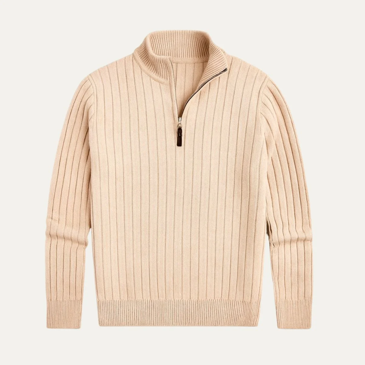 Cesaire | 100% Cotton Cable Quarter Zip