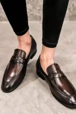 Evariste | Leather Penny Loafers