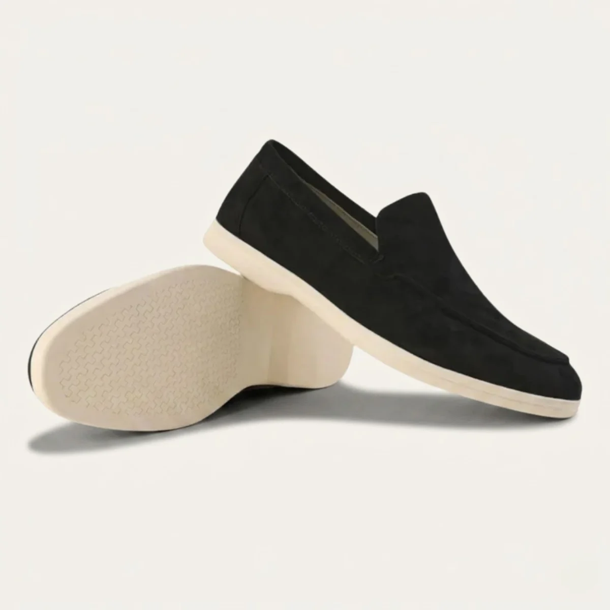 Quirin | Narrow Cut Lined Suede Loafers