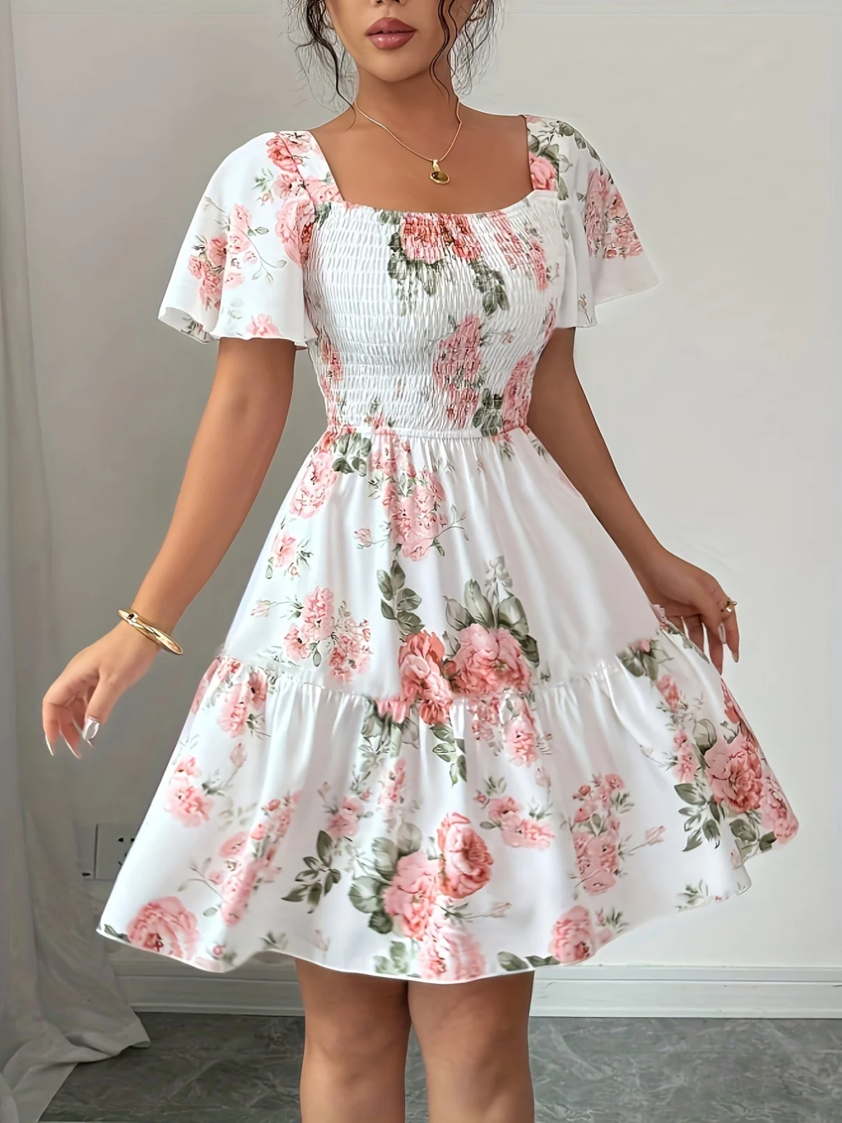 Sylvine | Waist Tie Floral Dress