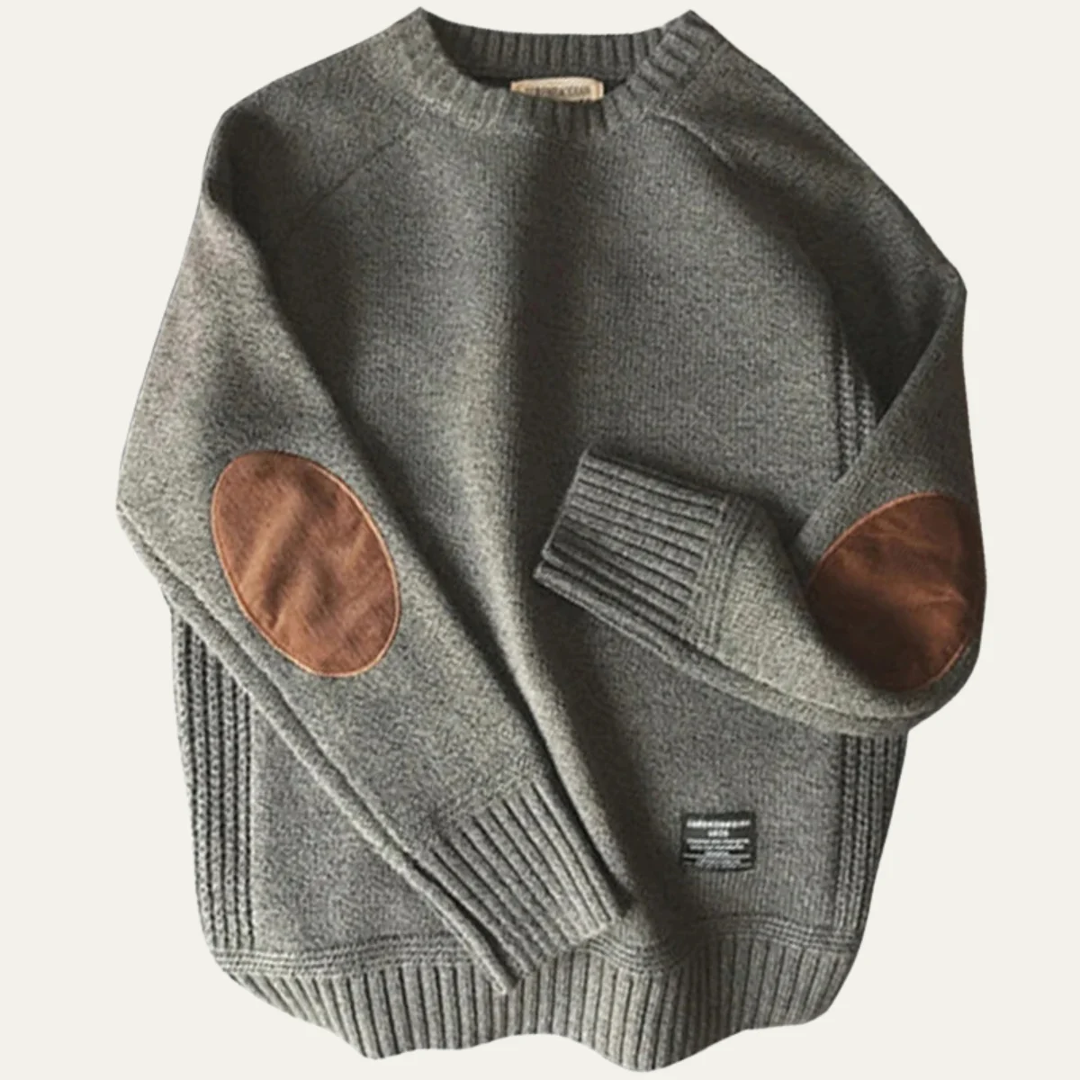 Pierre | Oversized Wool Elbow Patch Knit