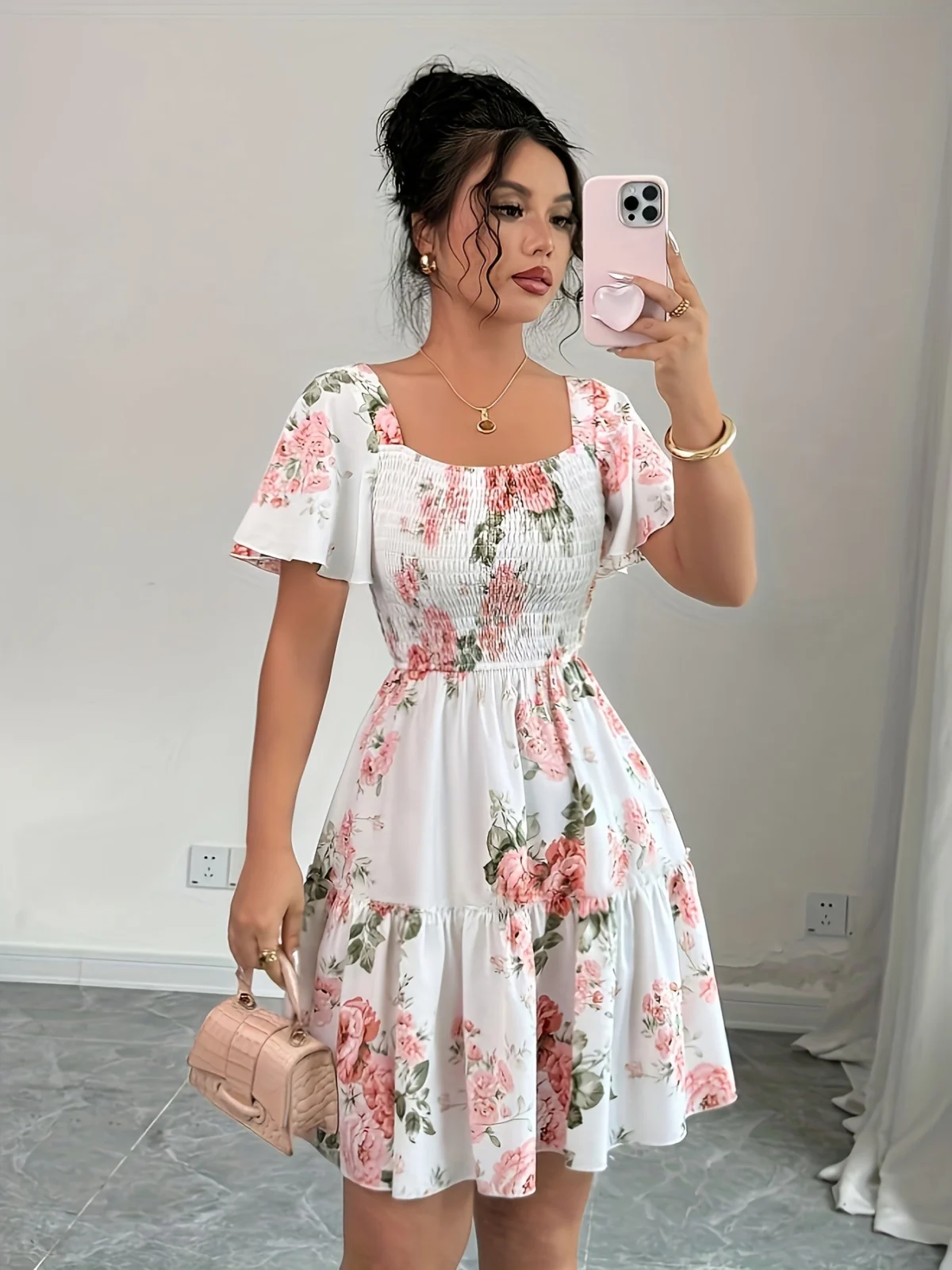 Sylvine | Waist Tie Floral Dress