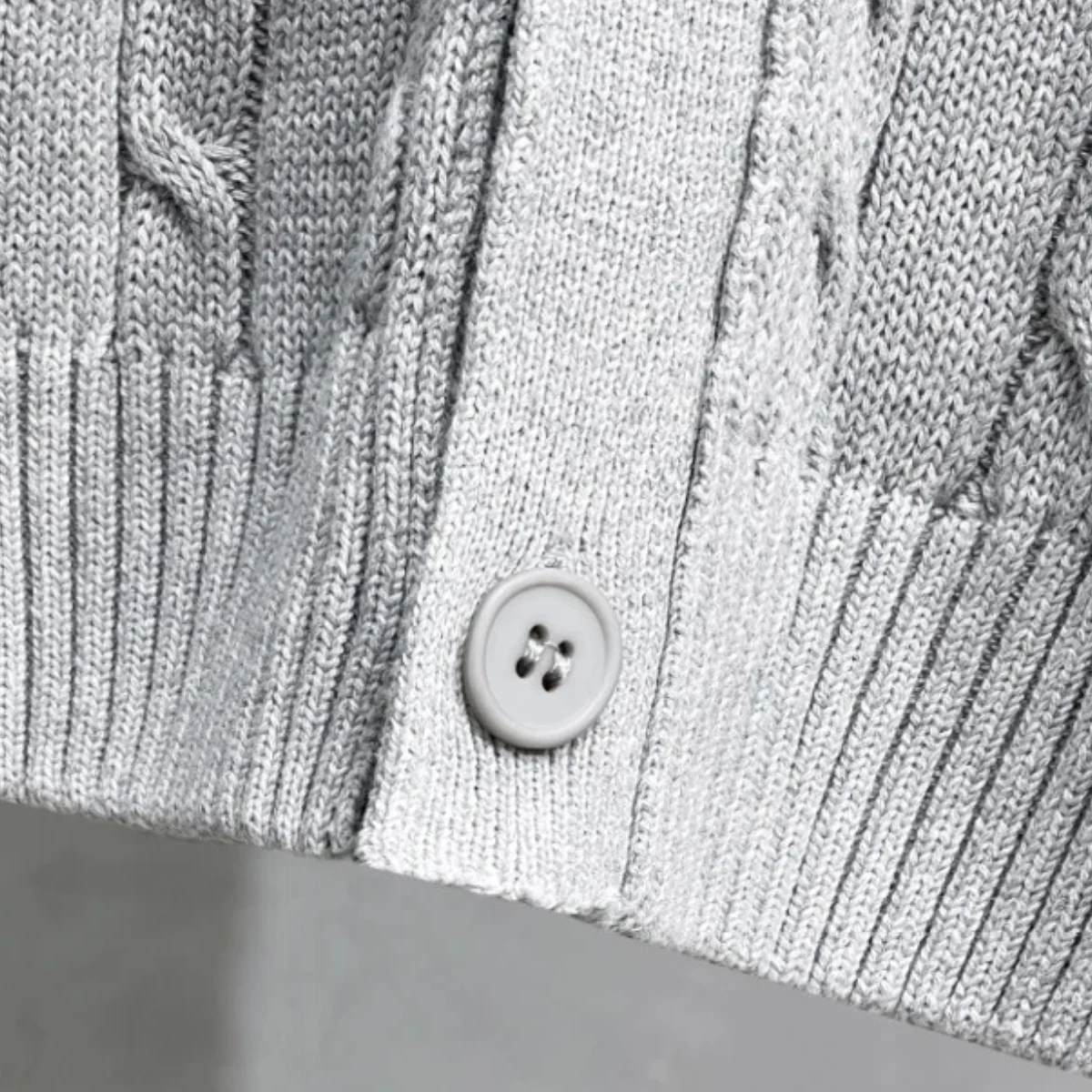 Timothee | Cable Knit Button Cardigan
