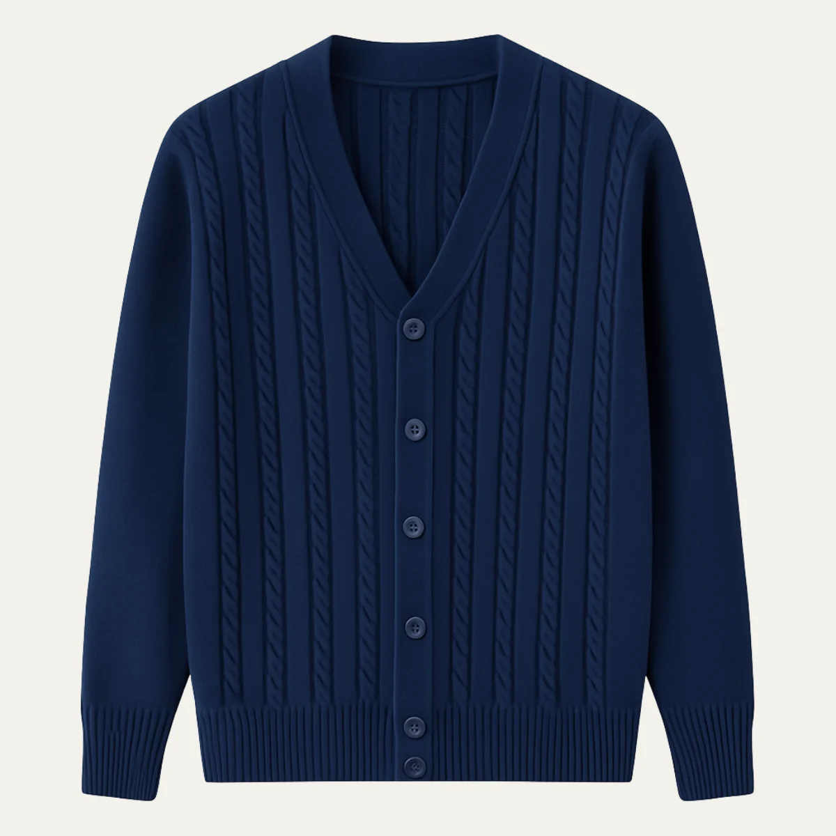 Timothee | Cable Knit Button Cardigan