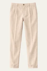 Marielle | Slim Leg Cotton-Linen Trousers