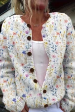 Ludivine | Full-Width Floral Cardigan