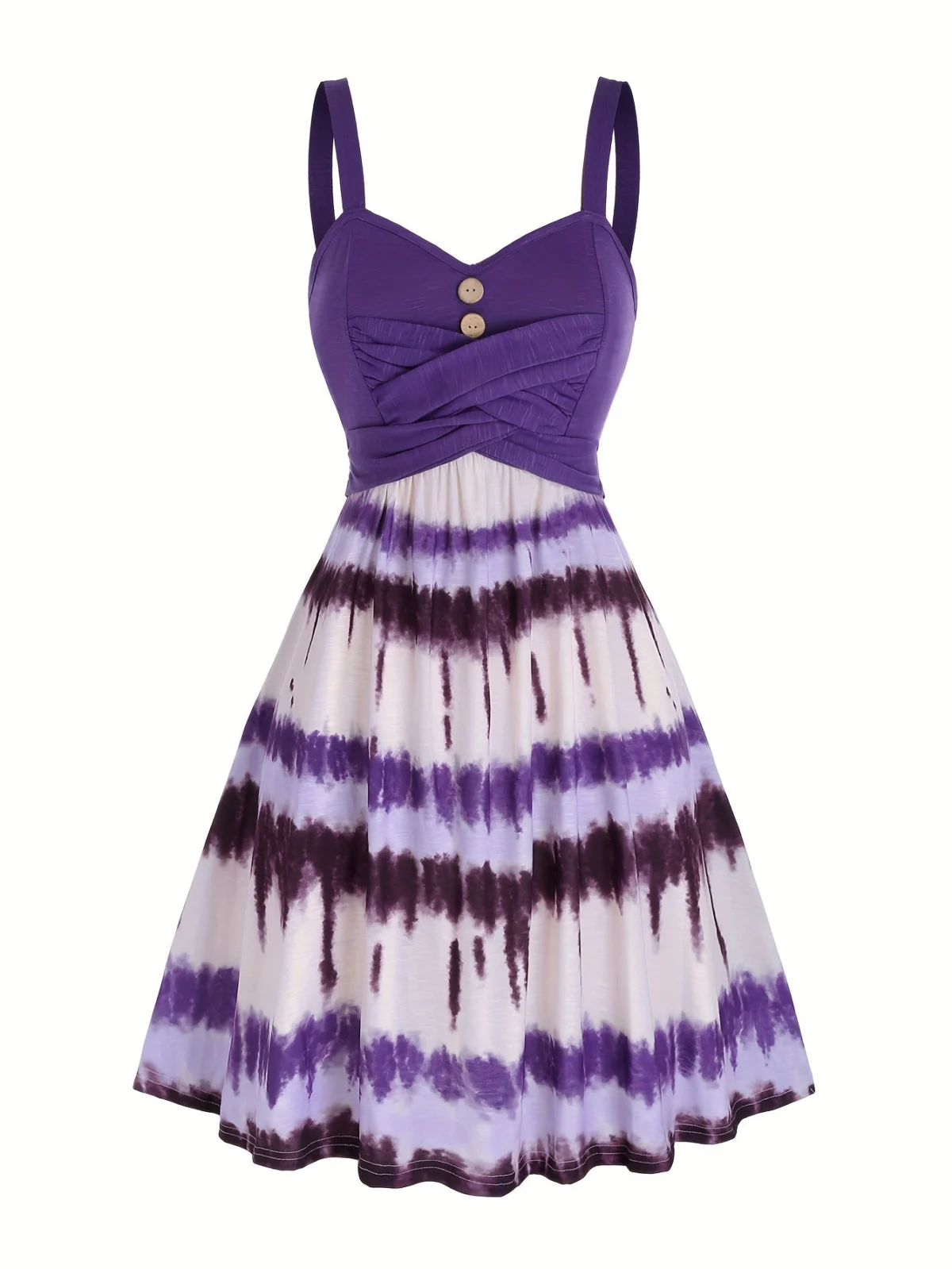 Viola | Tie Dye Button Front Dress