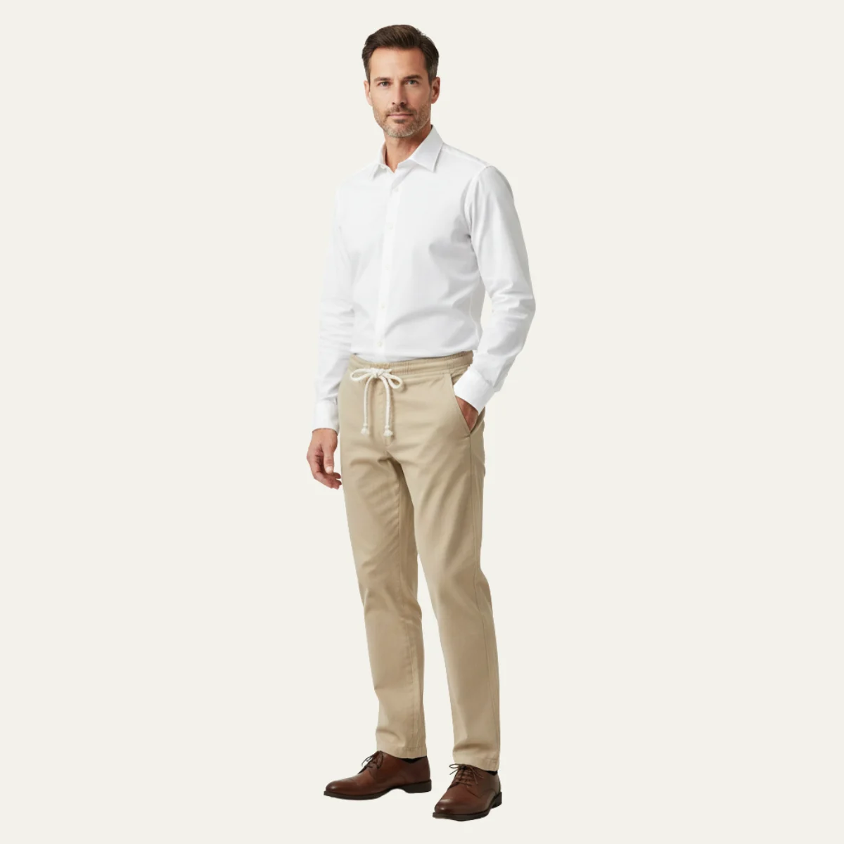 Carmelle | Loose Cotton-Linen Trousers