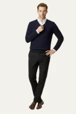 Fabienne | Herringbone Wool Trousers