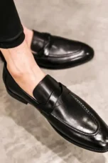 Evariste | Leather Penny Loafers