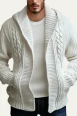 Godfroy | Chunky Cable Hooded Cardigan