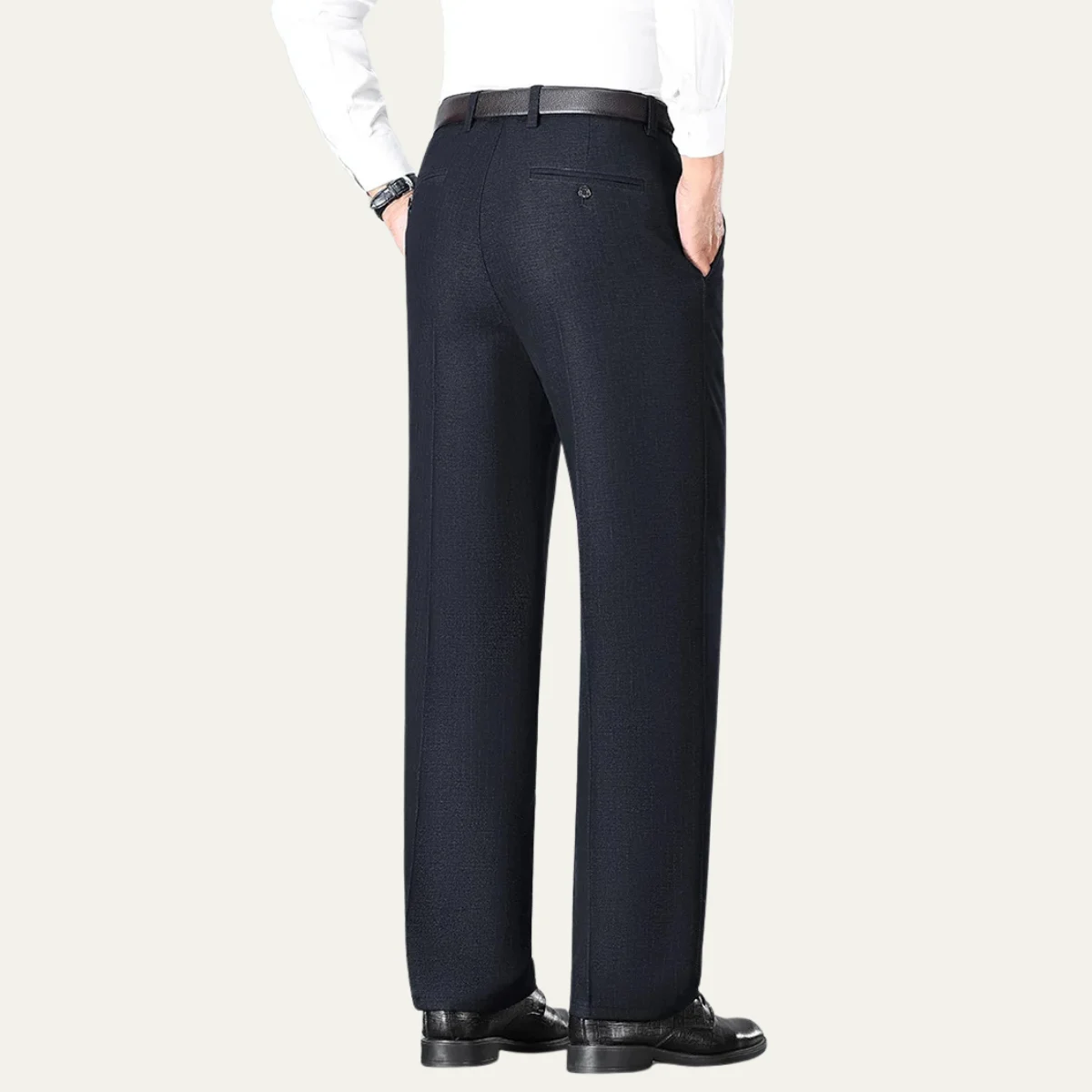 Geneviève | Wool-Blend Pleated Trousers