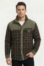 Honore | Plush Lined Plaid Shirt Jacket