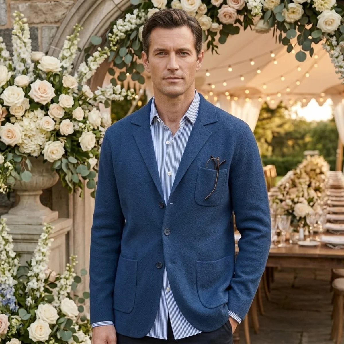 The Warren | Cotton-Blend Knit Blazer