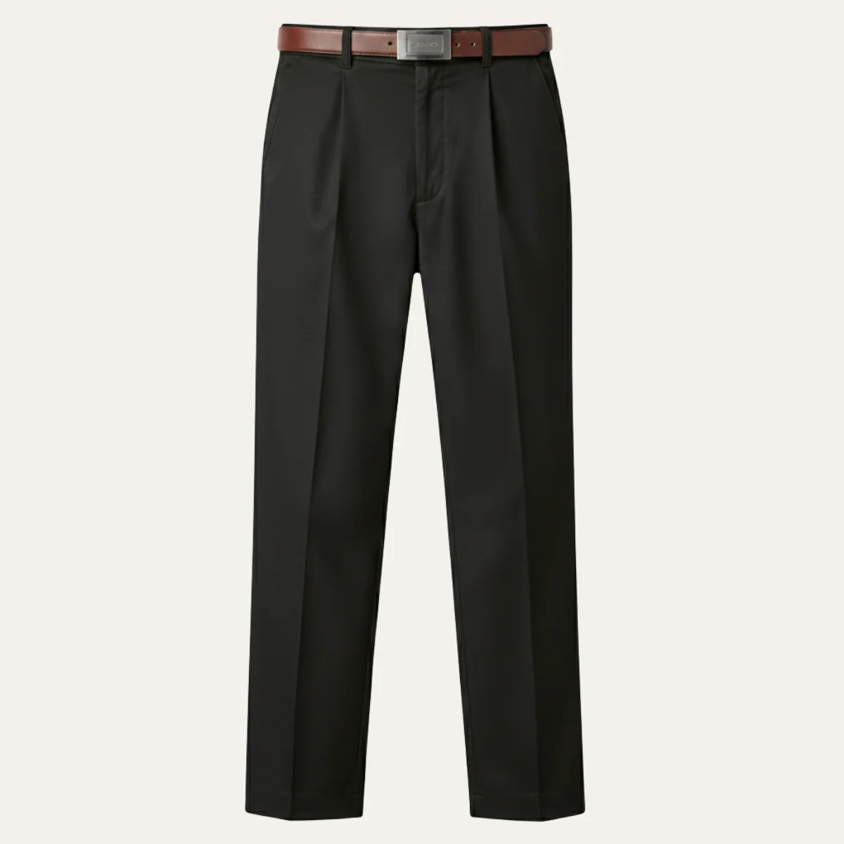 Radegonde | Double Pleat Straight Trousers
