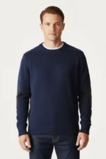Pierre | Oversized Wool Elbow Patch Knit