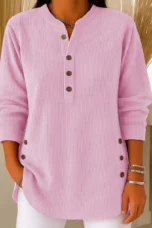 Isadora | Button Placket Knit Tunic
