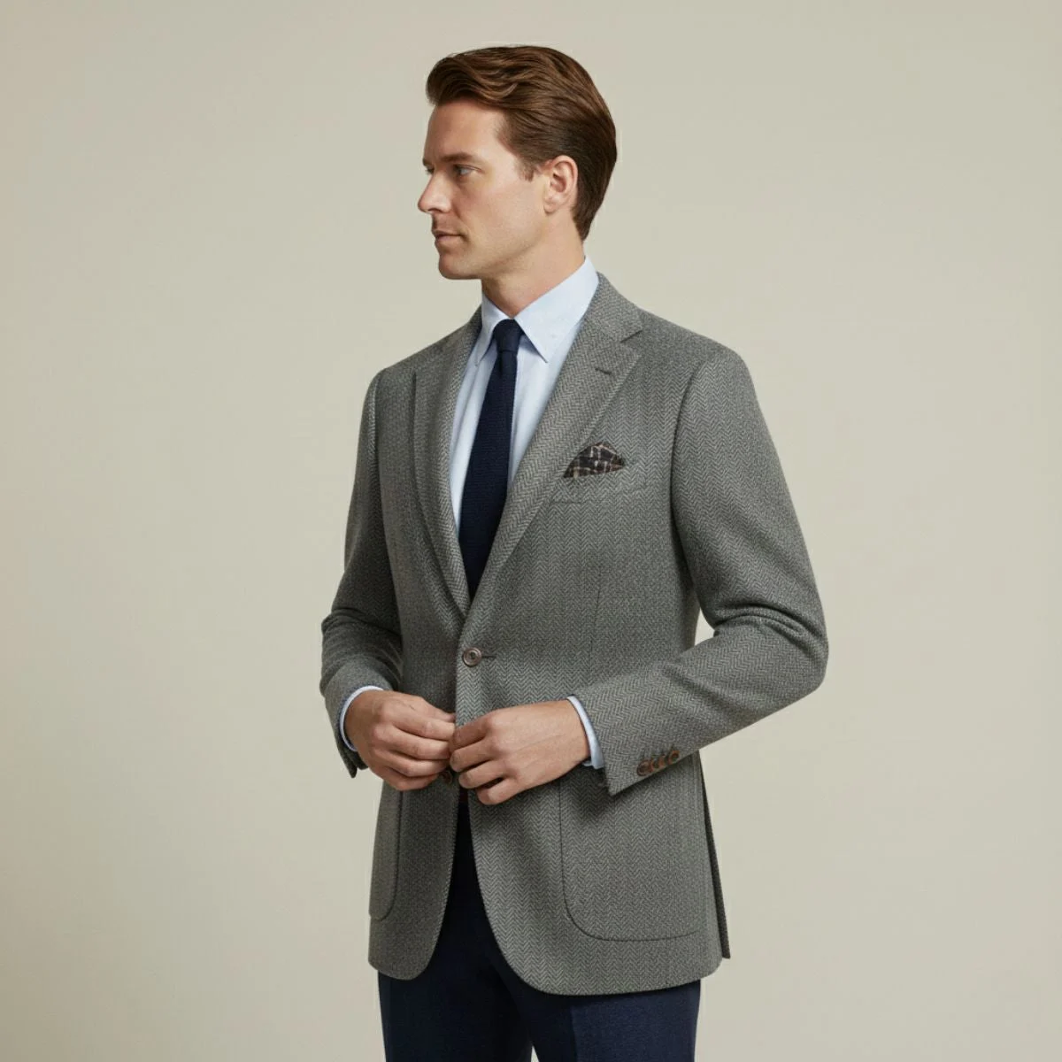 Edouard | Herringbone Tweed Jacket