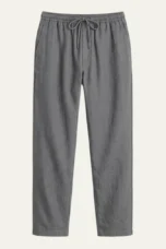 Gilberte | Cotton-Hemp Straight Trousers