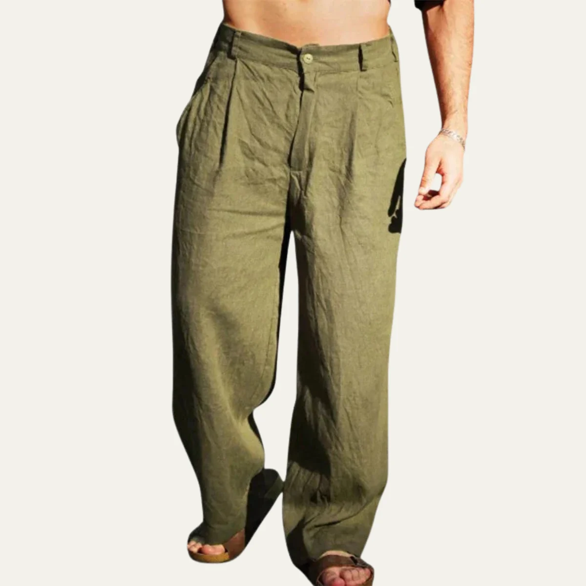 Sylvie | Oversized Linen Trousers