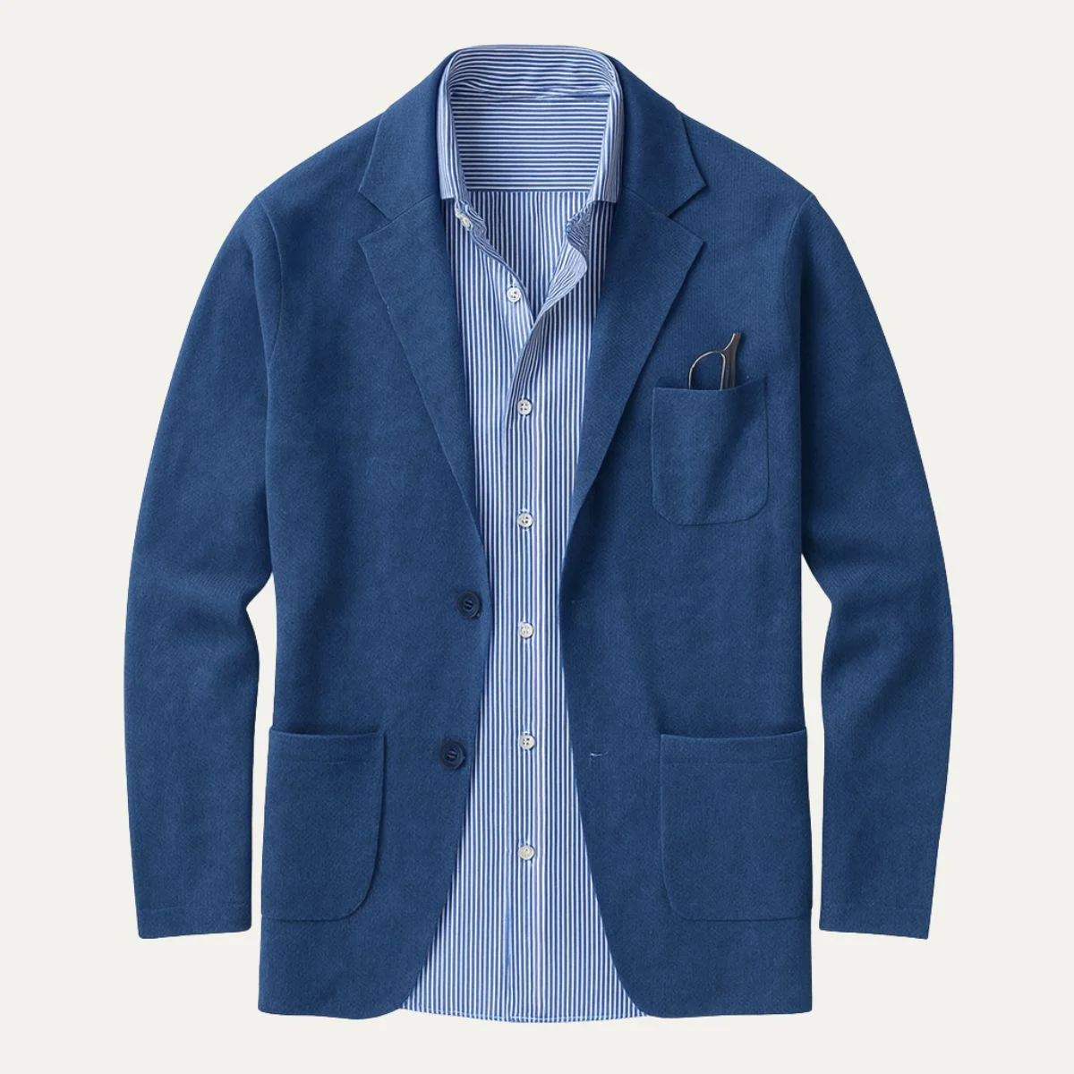 The Warren | Cotton-Blend Knit Blazer