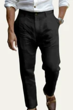 Honoré | Tapered Ankle Linen Trousers