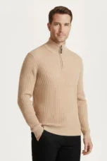 Cesaire | 100% Cotton Cable Quarter Zip