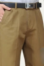 Geraldine | Cotton Double Pleat Trousers