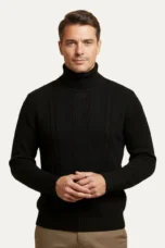Josue | 100% Merino Cable Turtleneck