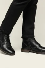 Achille | Cap Toe Leather Ankle Boot