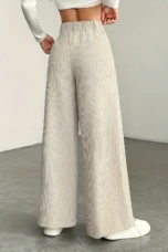 Guylaine | High Waist Corduroy Wide Leg Pants