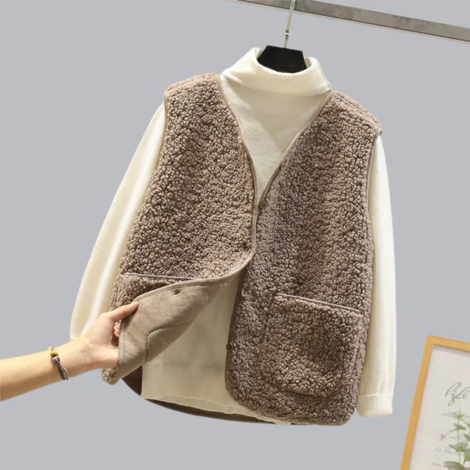 Ombeline | Lined Tailored Wool Vest