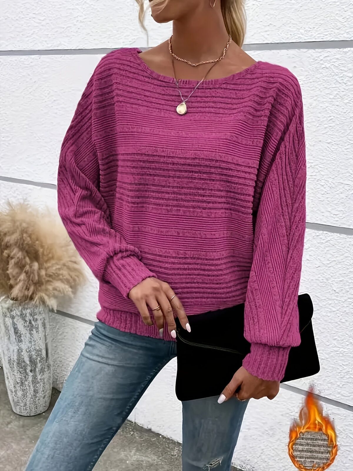 Jane | Fine Knit Crew Neck Tee