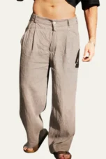 Sylvie | Oversized Linen Trousers