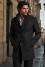 Wilfrid | Quilted Stand Collar Coat