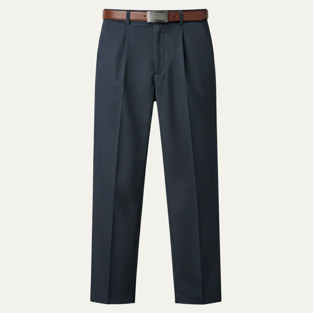 Radegonde | Double Pleat Straight Trousers