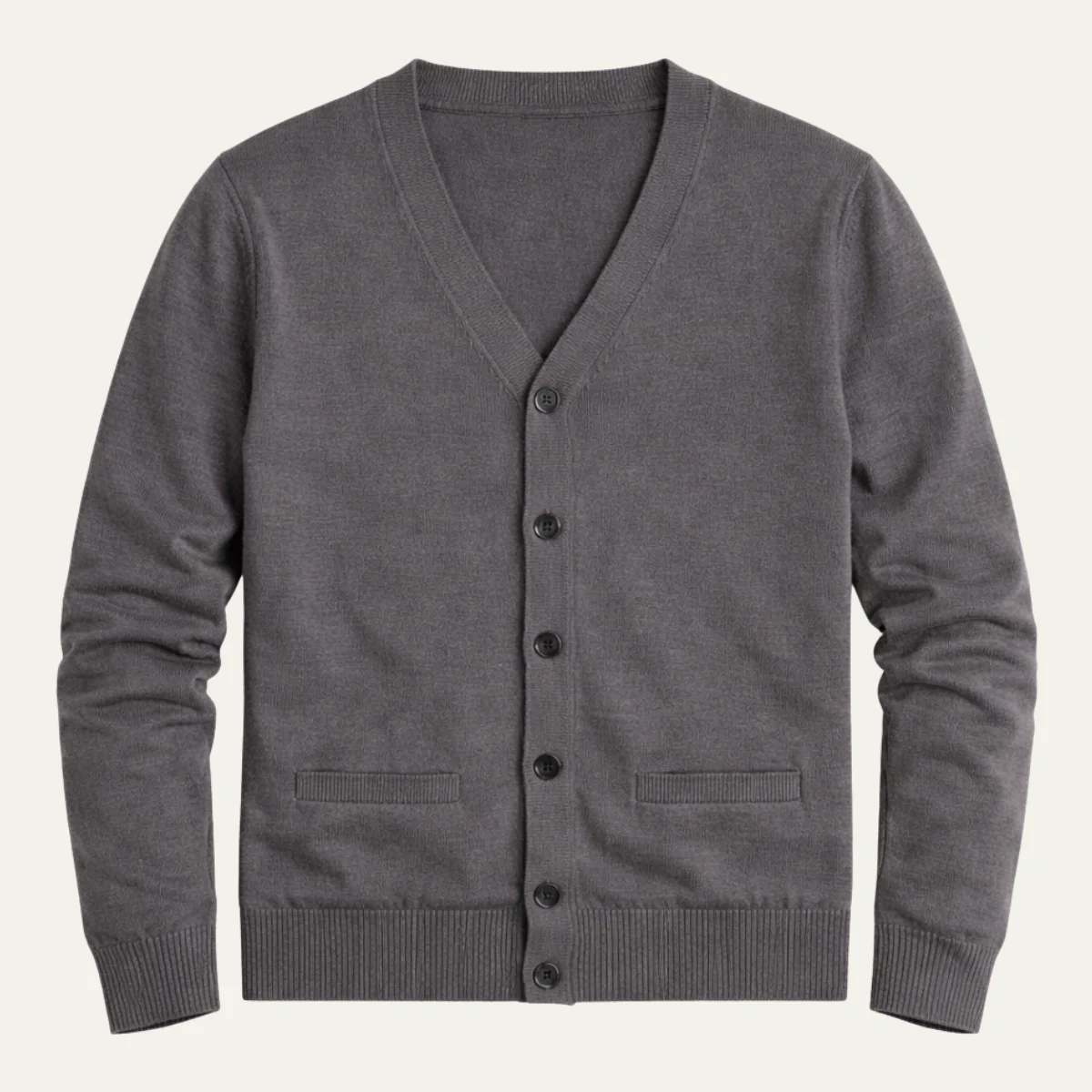 Vital | Cotton Blend V Neck Cardigan