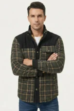Honore | Plush Lined Plaid Shirt Jacket