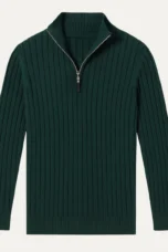 Cesaire | 100% Cotton Cable Quarter Zip