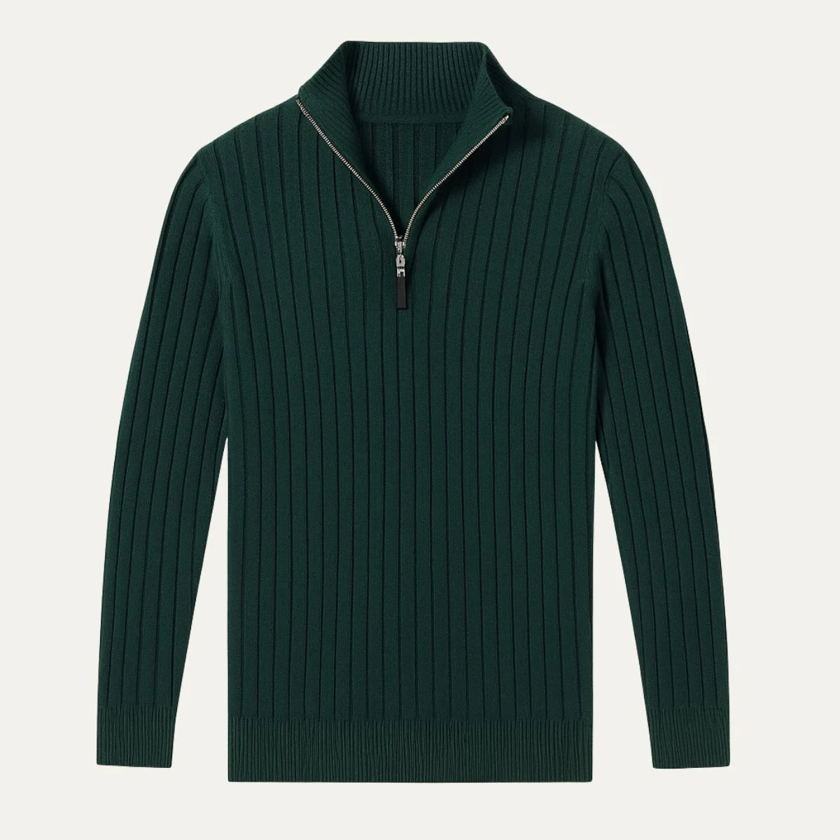 Cesaire | 100% Cotton Cable Quarter Zip