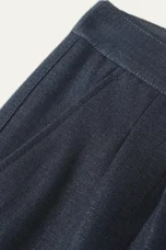 Geneviève | Wool-Blend Pleated Trousers
