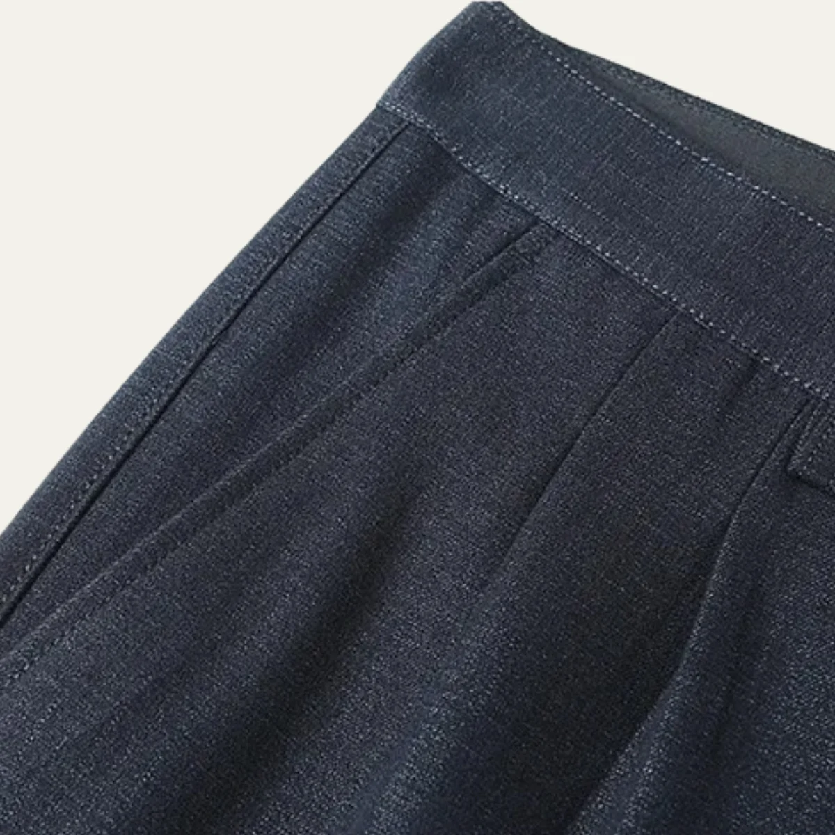 Geneviève | Wool-Blend Pleated Trousers