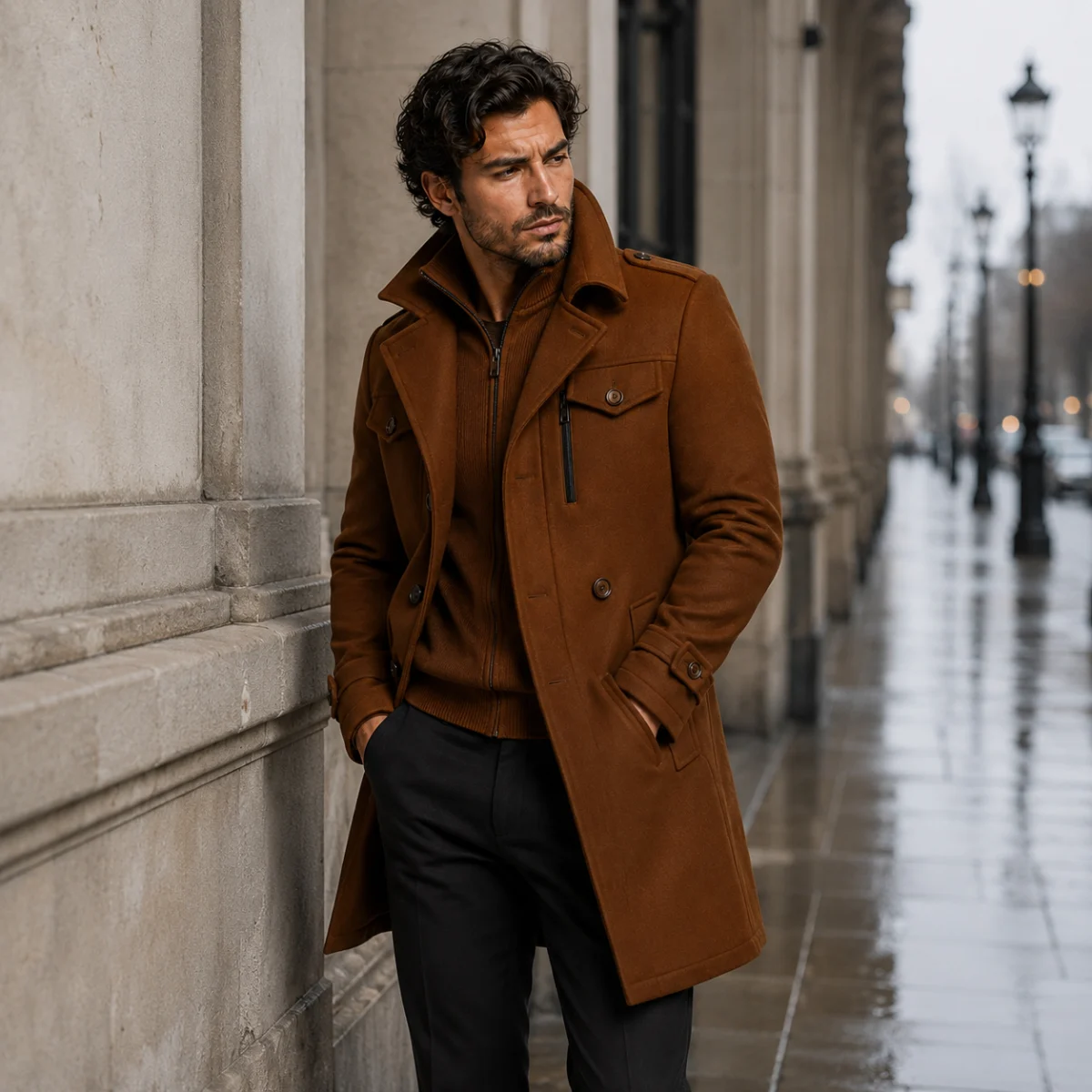 Colombe | Insulated Slim Wool-Blend Coat