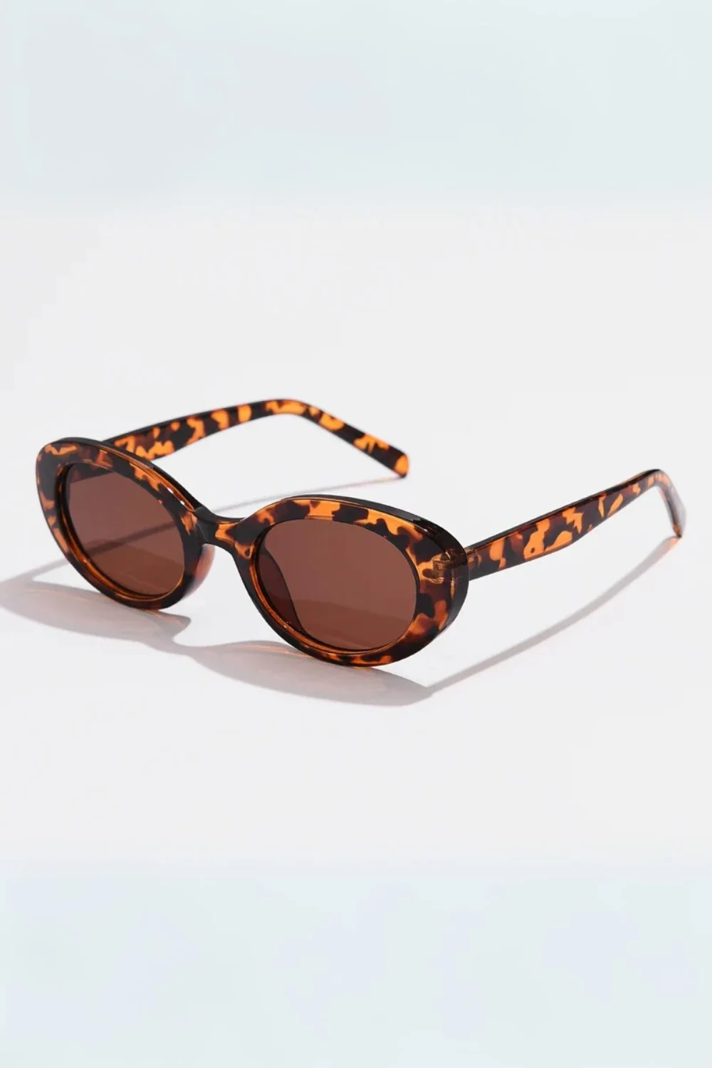 Tortoiseshell Oval Sunglasses