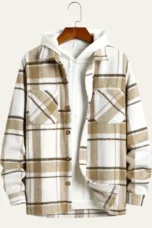 Leandre | Sherpa Backed Plaid Shirt Jacket