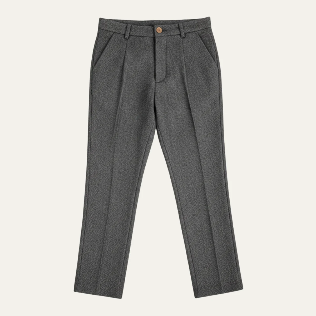 Fabienne | Herringbone Wool Trousers