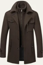 Amedee | Wool Blend Tailored Overcoat