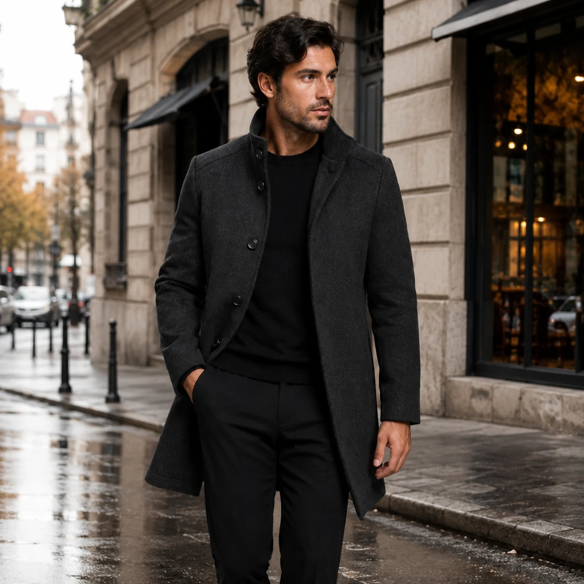 The Bernard | Wool-Blend Insulated Coat
